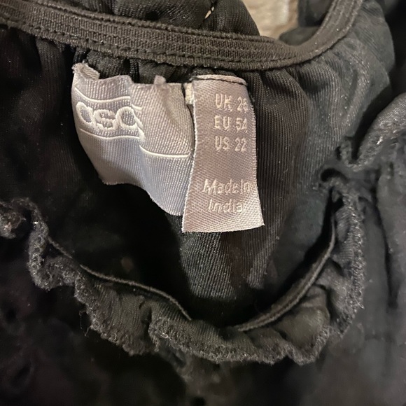 ASOS Curve Black Mini Dress - US 22 - Picture 5 of 5